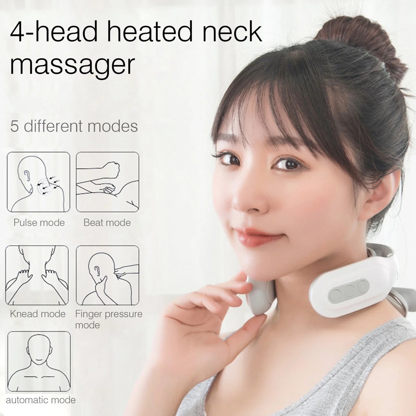 4-Head Neck Massager