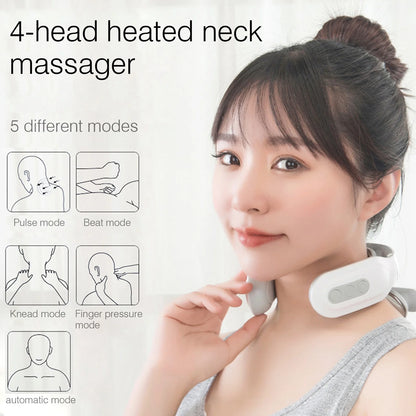 4-Head Neck Massager