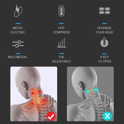 4-Head Neck Massager